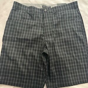 Callaway Stylish Black Plaid Men's Shorts